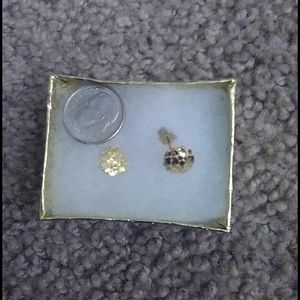 14k Nugget Earrings